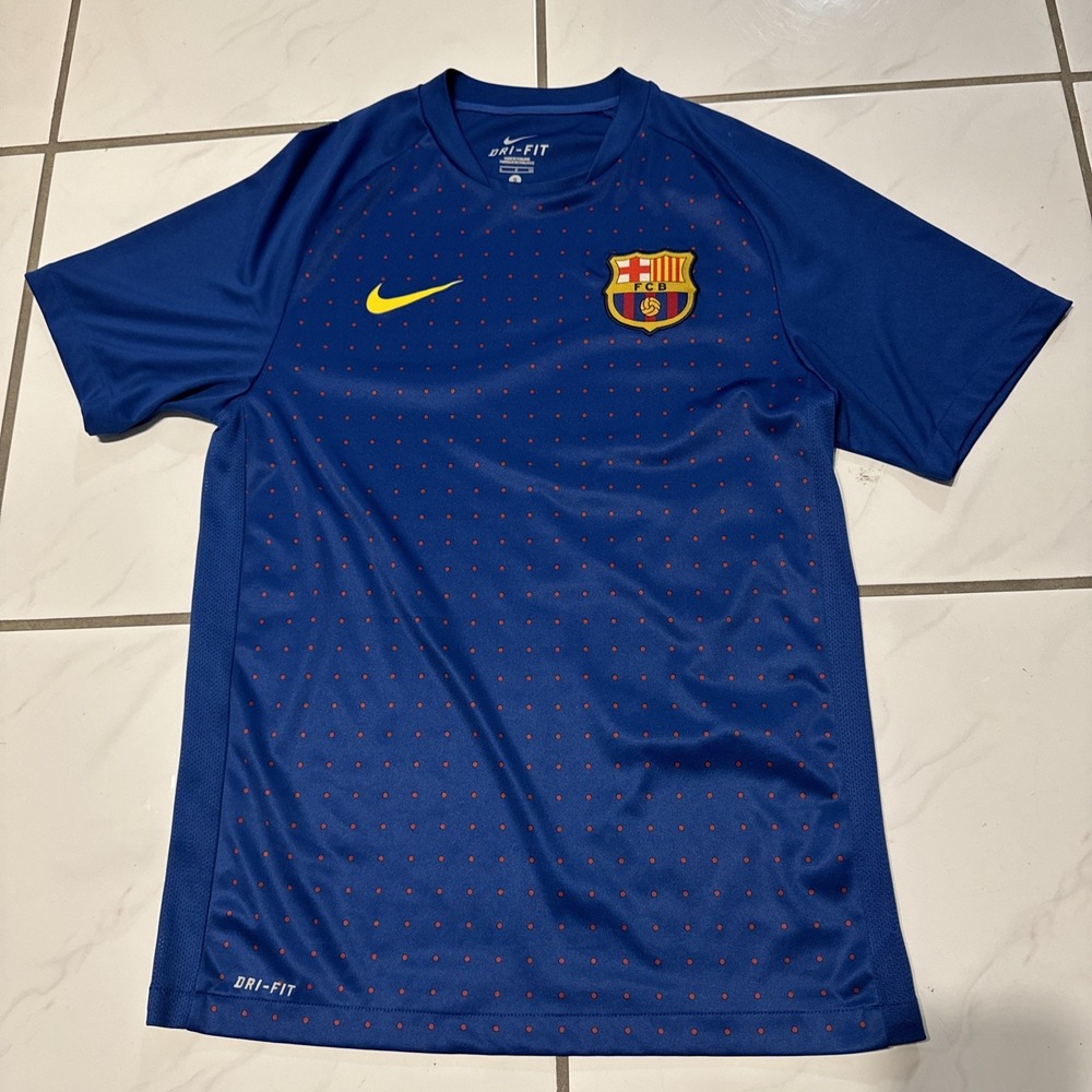 BARCELONA 2011 2012 TRAINING FOOTBAL SHIRT SOCCER JERSEY NIKE 402069 S Logo